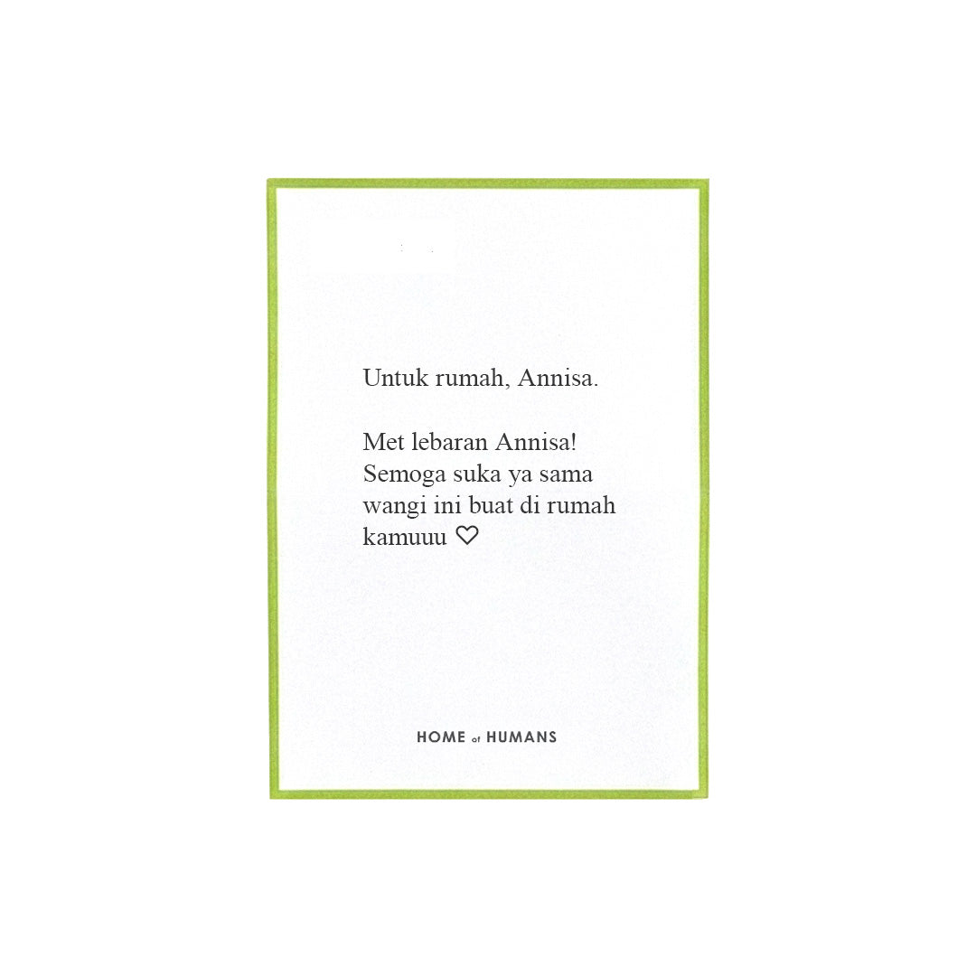 HOME OF HUMANS - Personalized Greeting Card Ramadan